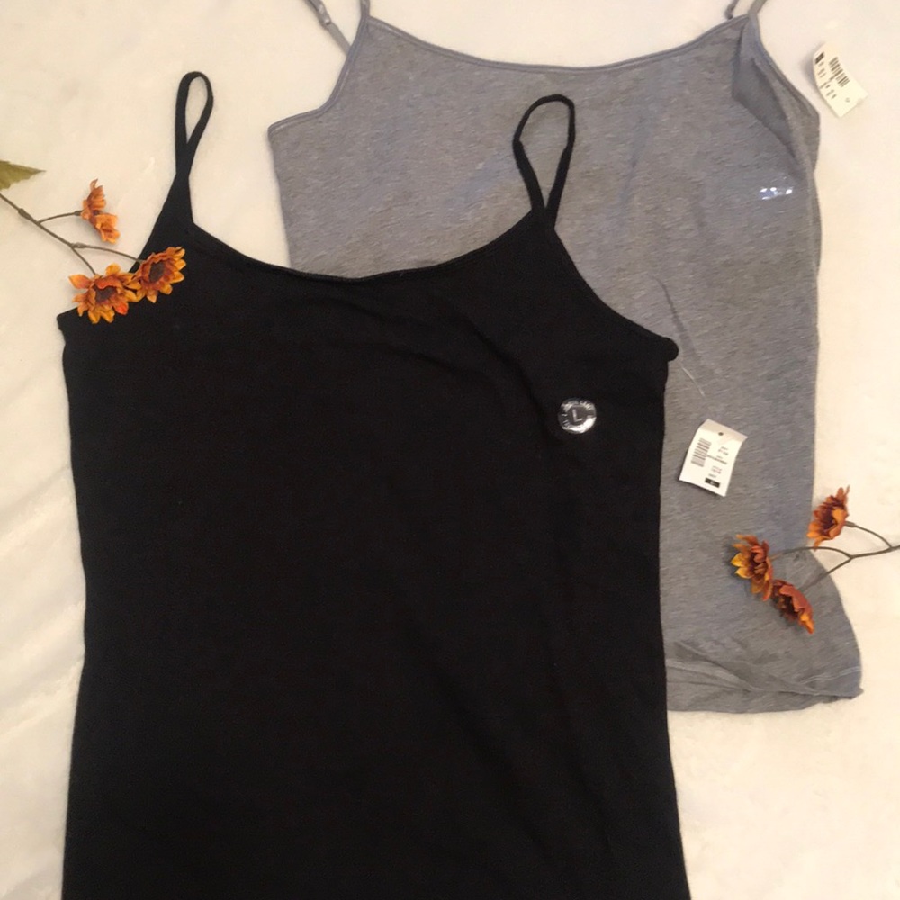 Two brand new camis - grey and black